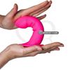 Dildo rosa con sopapa flexible